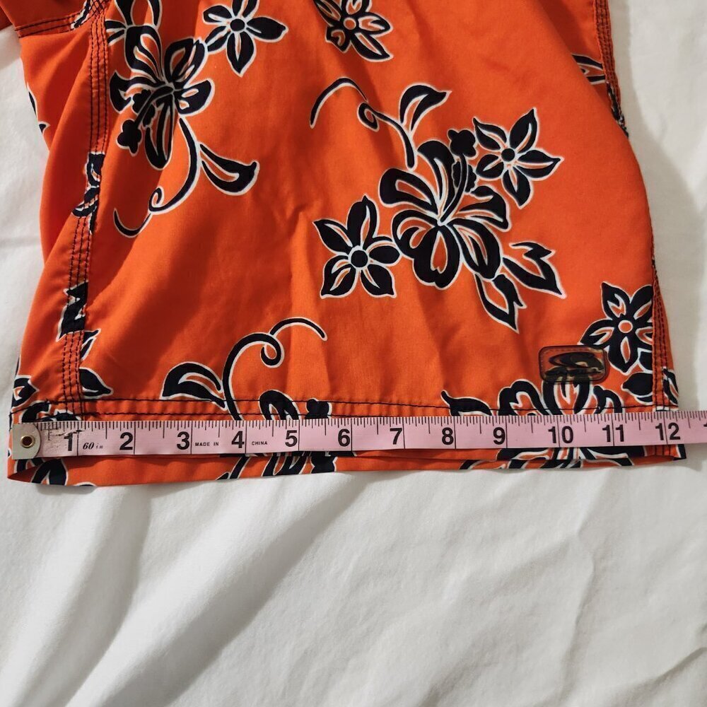 O'NEILL Men's 21 Inch Size M Floral Print Drawstring Boardshorts Beach Cruise - Picture 12 of 14